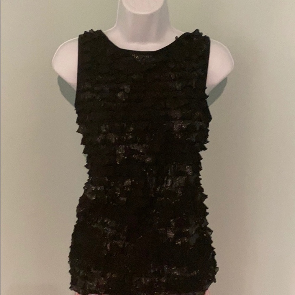 Karen Kane large fun metallic party top!